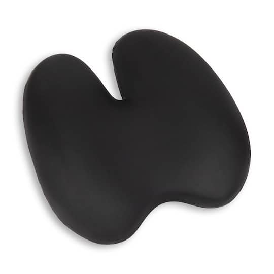 Mind Reader 15.25" Black Lumbar Support Memory Foam Pillow with Air-Cloud Technology